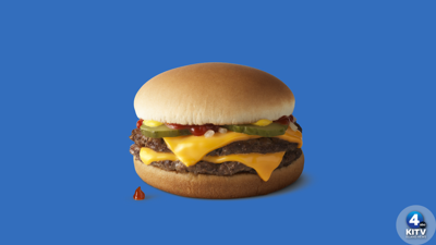 McDonald's double cheeseburger