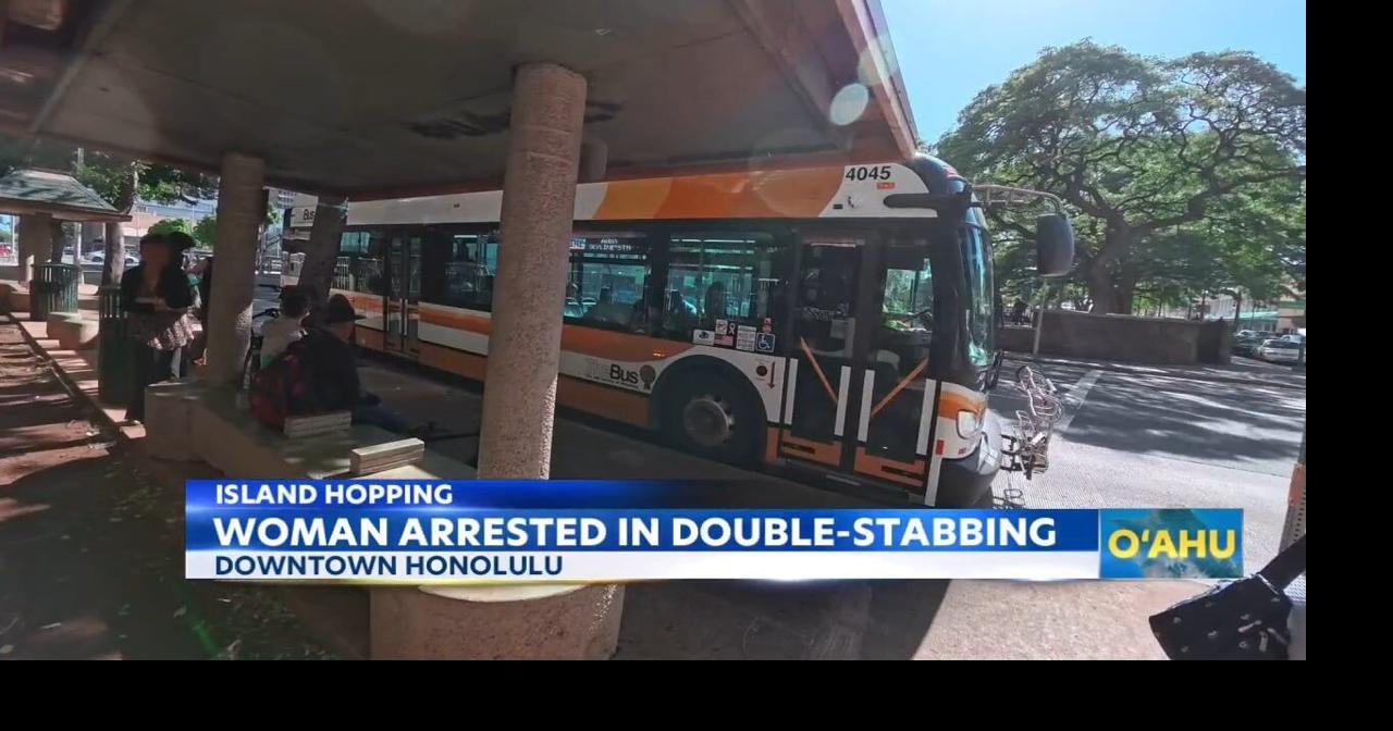 Woman arrested after allegedly stabbing two men in Honolulu | News ...