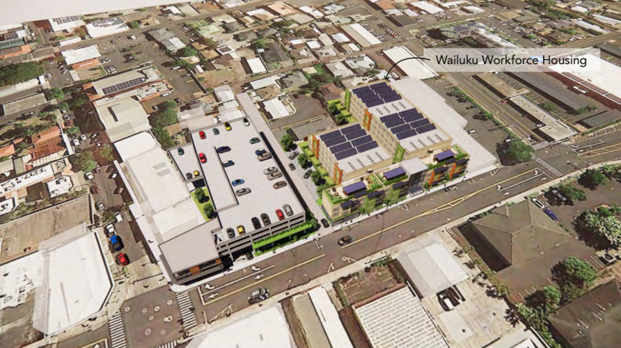 Aerial View - Wailuku Affordable Housing Project