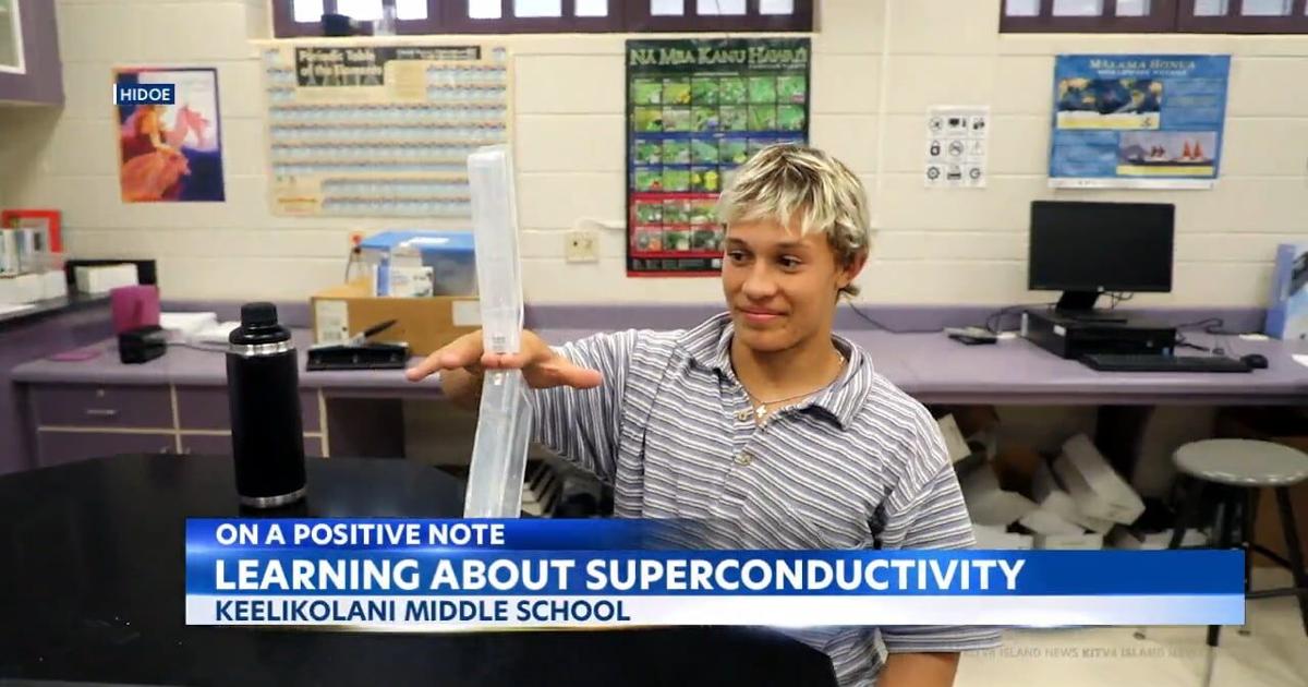A special science treat for students at Keelikolani Middle School