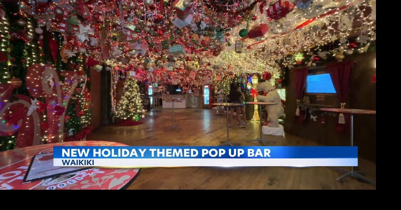 The Christmas Bar Hawaii opens for the holiday season in Waikiki