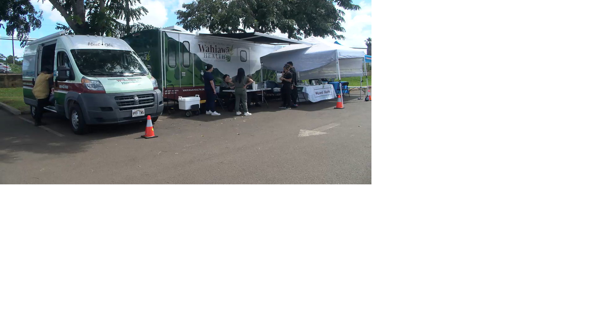 Wahiawa Health mobile clinic stays at Waialua Elementary School another week for flood victims