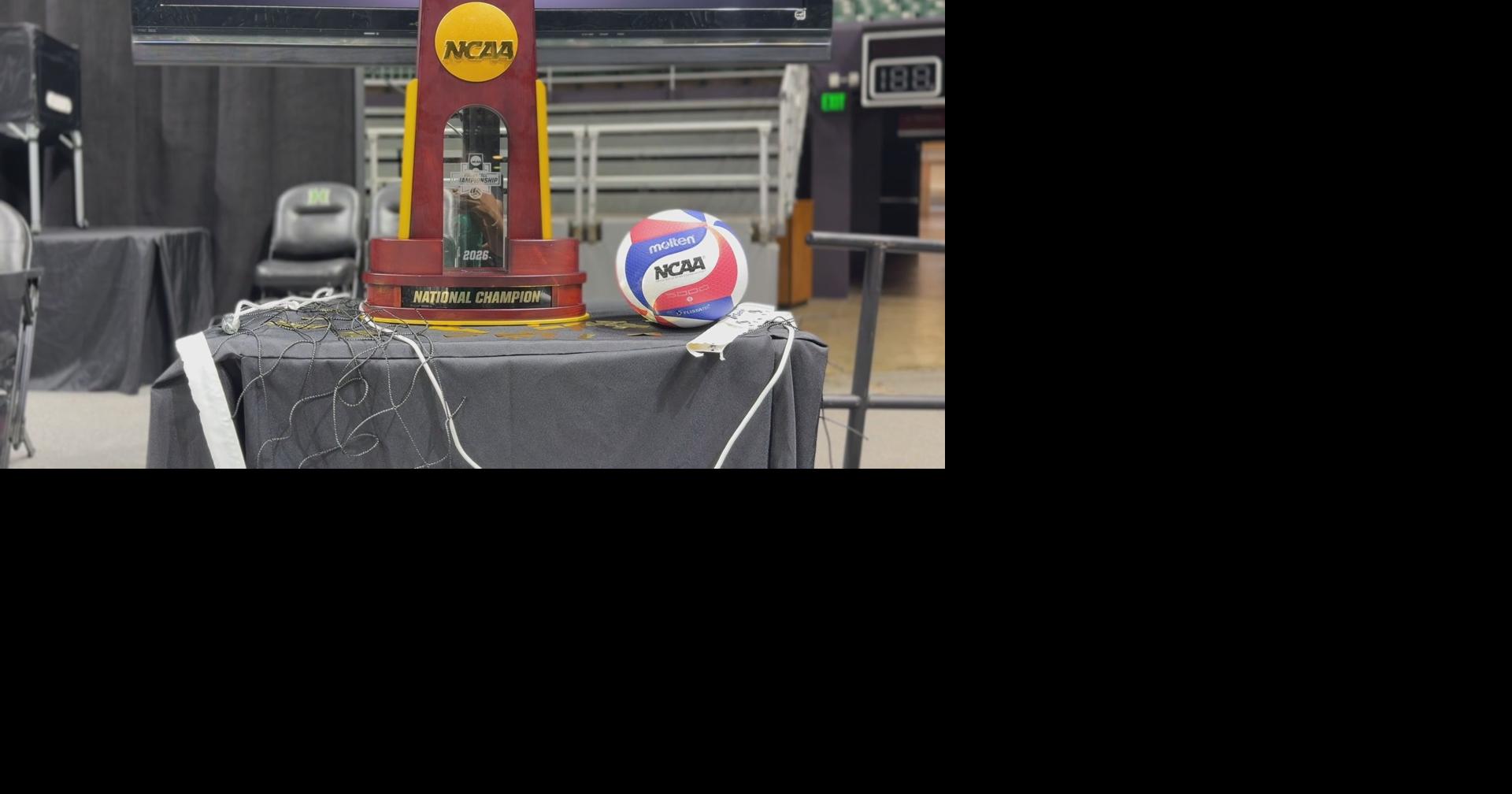 Rainbow Warriors men's volleyball return home to championship celebration at Stan Sheriff Center