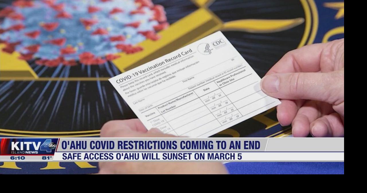 Oahu's COVID19 restrictions coming to an end on March 5, Blangiardi