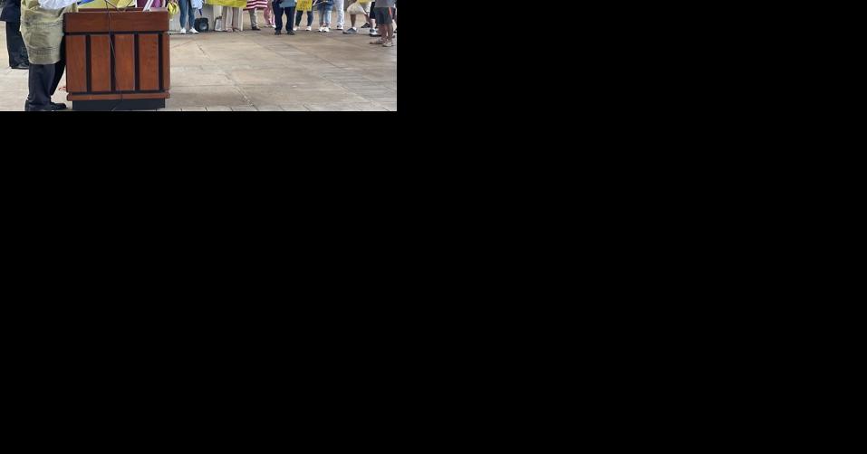 Local leaders and community members gathered in solidarity for Ukraine Rally - Vimarsana News