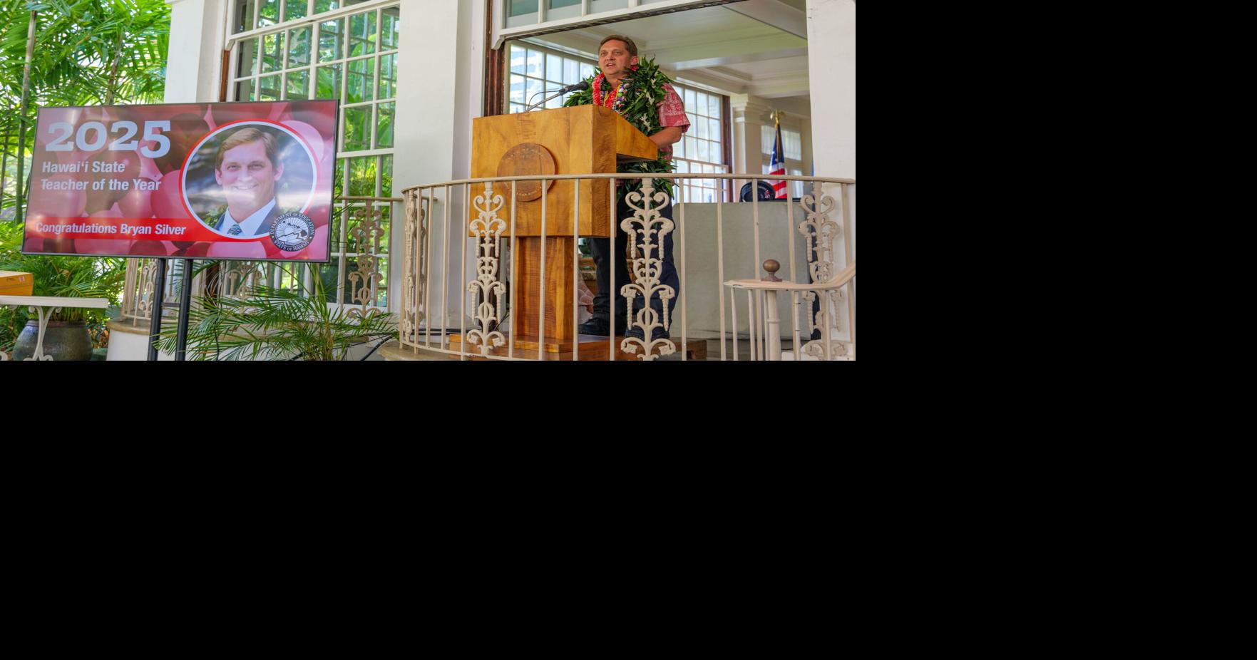 HIDOE names Bryan Silver as 2025 Hawaii State Teacher of the Year