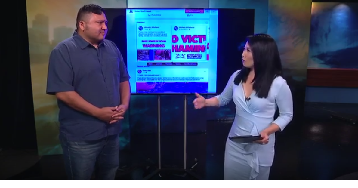 Stolen Stuff Hawaii's founder discusses importance of the social media