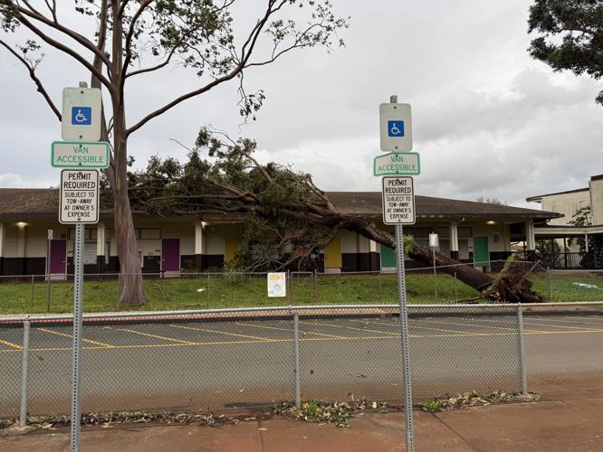 HIDOE continues assessing storm damage to schools; Konawaena High