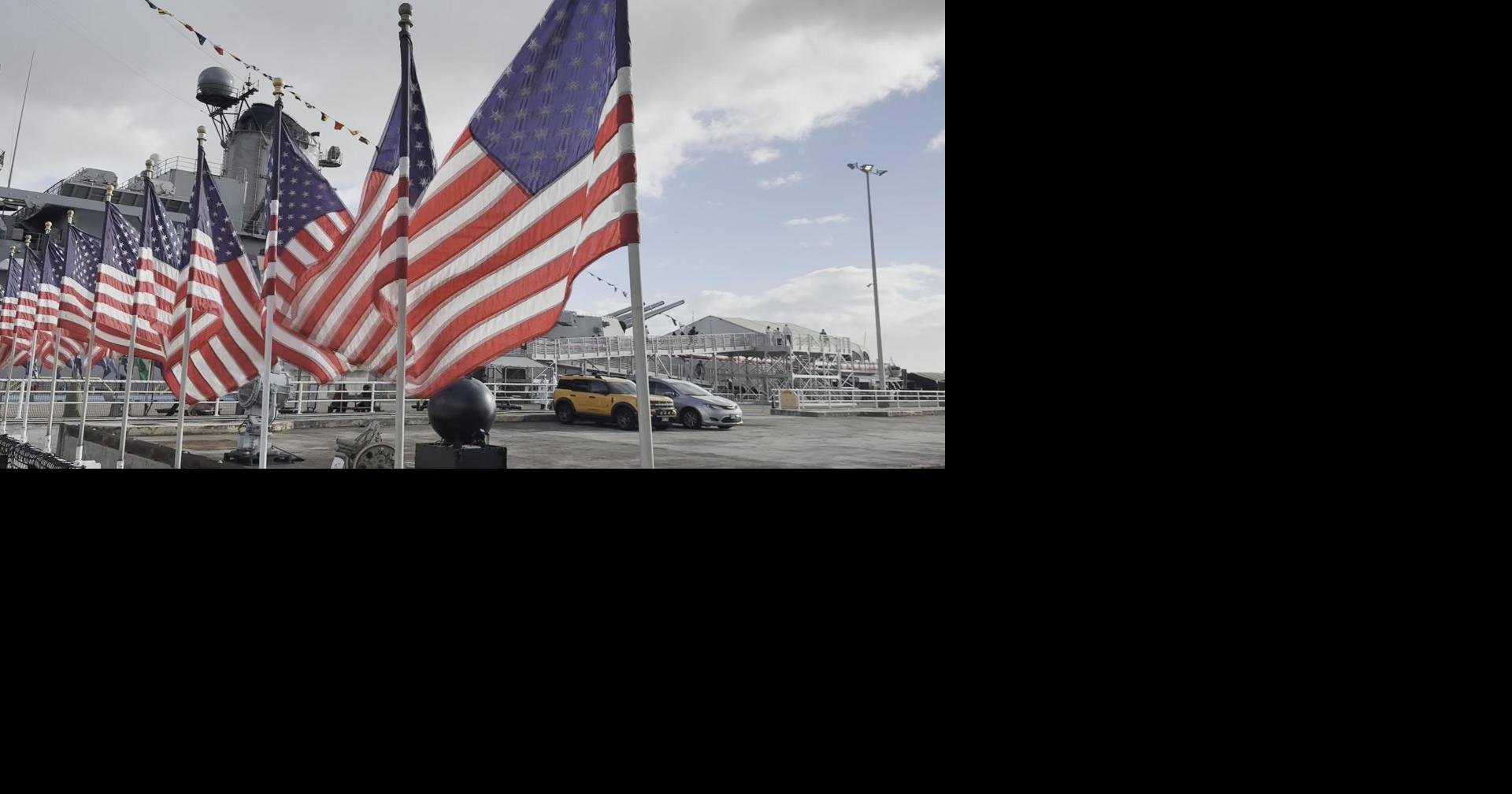 USS Missouri hosts sunset Veterans Day ceremony despite missing traditions
