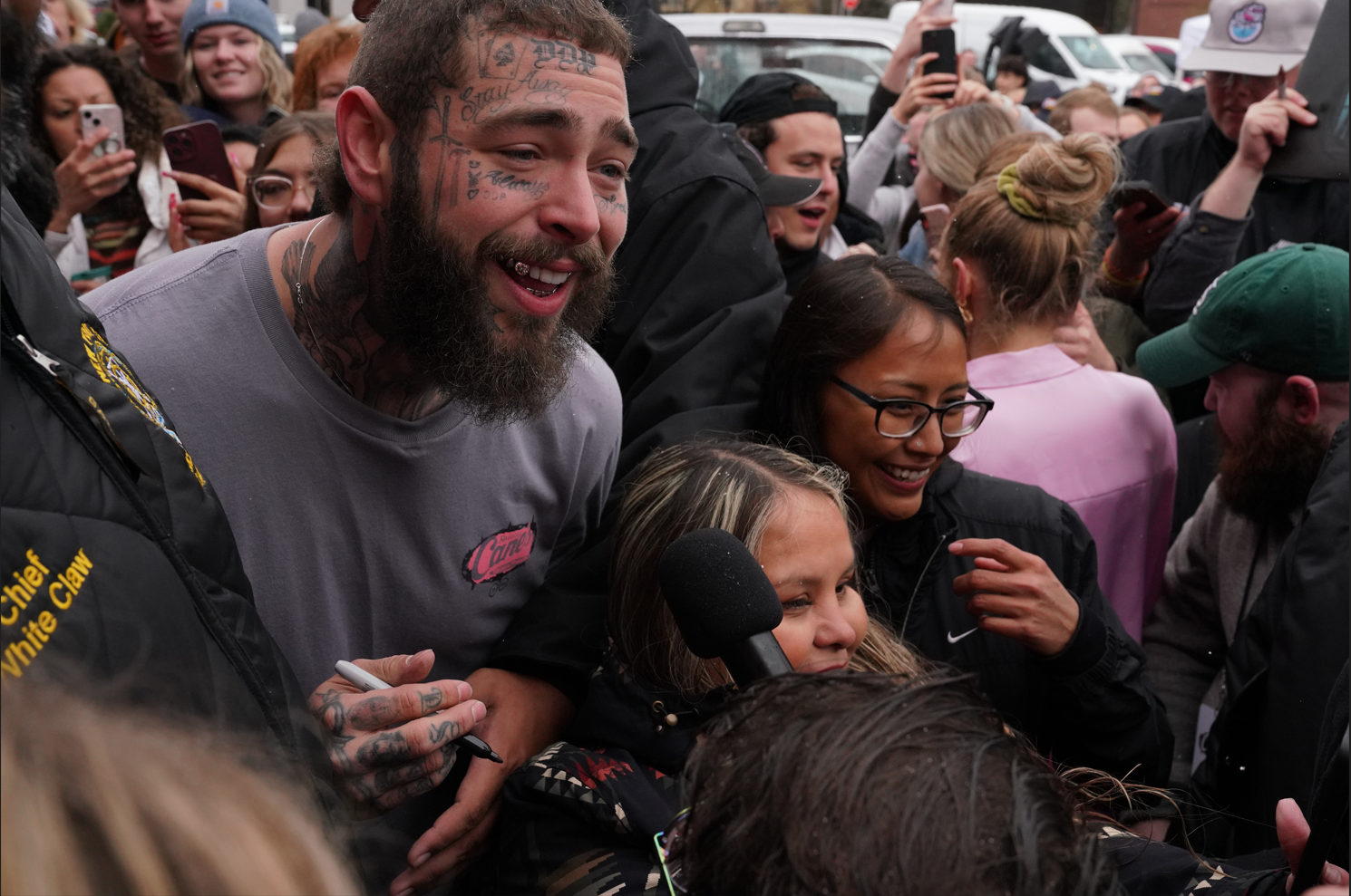 Grammy-nominated Artist Post Malone Opens Custom Raising Cane’s ...