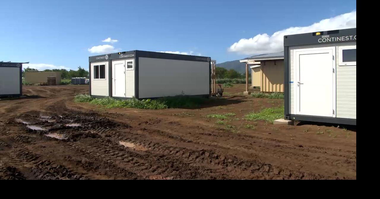 After onslaught of obstacles, temporary housing project for Maui fire ...