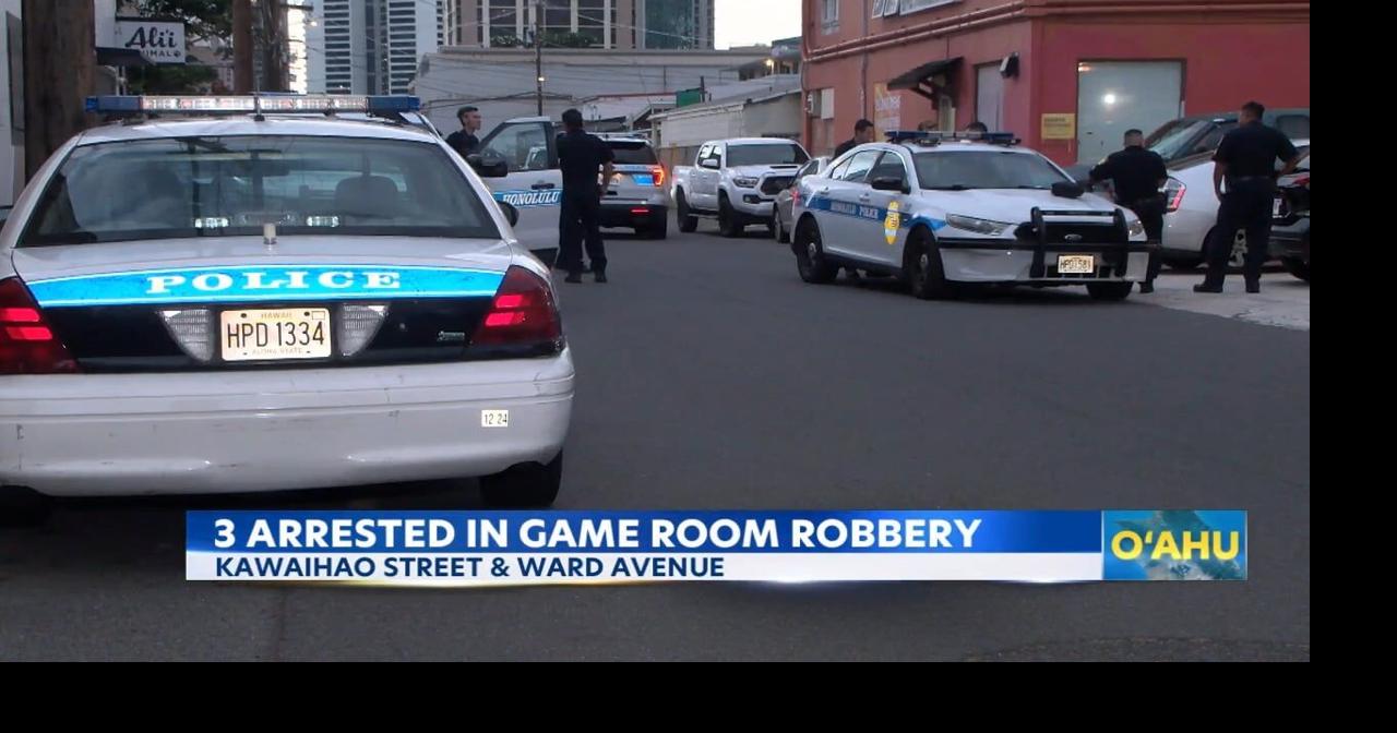 Three men arrested for armed robbery at an illegal game room in Ward ...