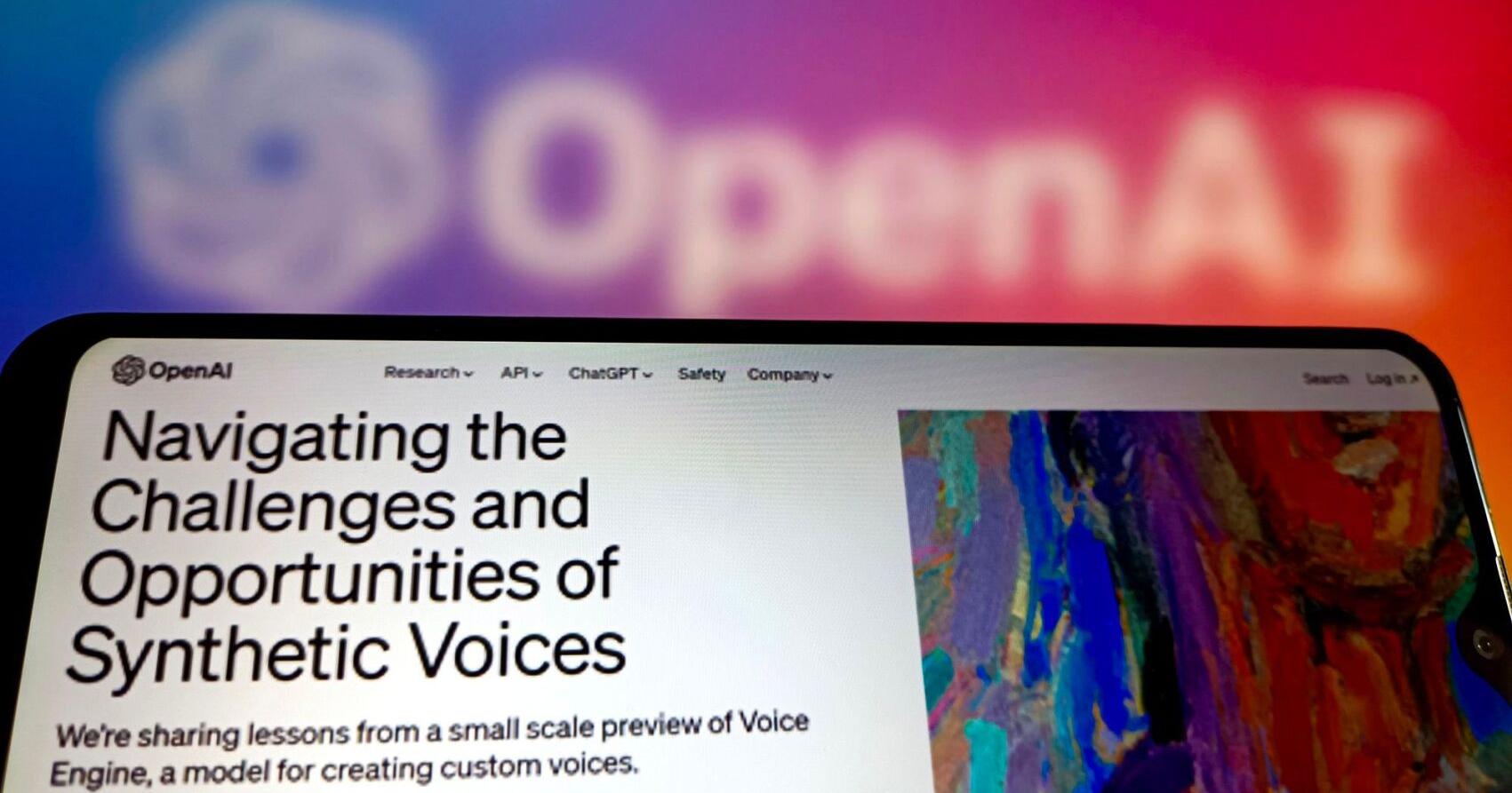 OpenAI says it's working on AI that mimics human voices | Business - Vimarsana News