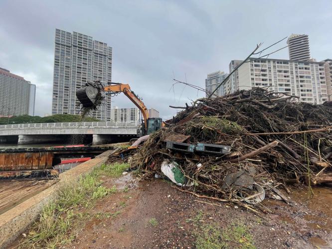 DLNR DOBOR Cleanup of Ala Wai post Kona Low Storm | | kitv.com