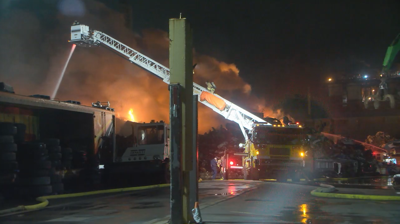 HFD firefighters monitor hot spots following massive blaze at Kapolei  recycling plant | Local 