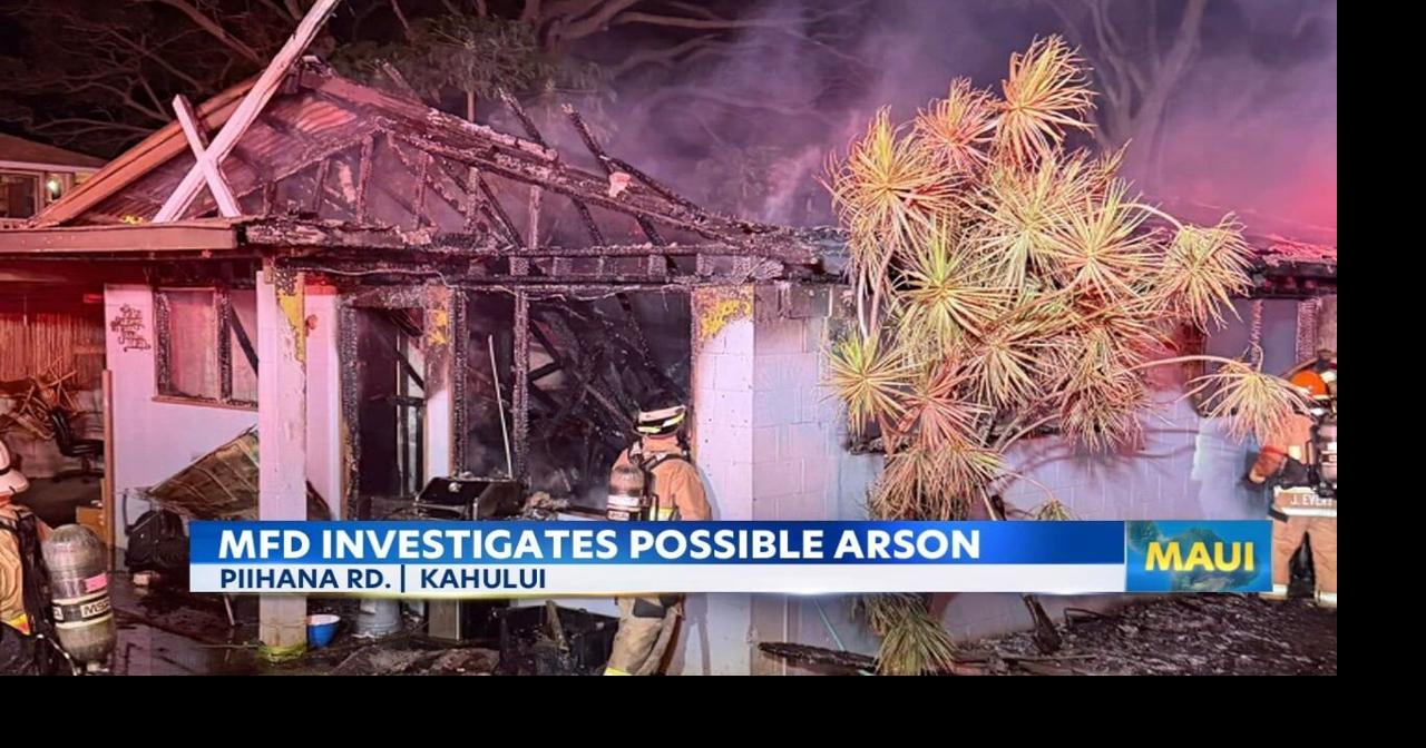 Arson suspected in Wailuku fire; seven displaced, no injuries | News ...