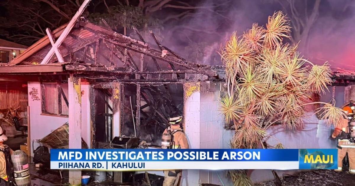 Arson Injuries Arson suspected in Wailuku fire; seven displaced, no injuries | News ...