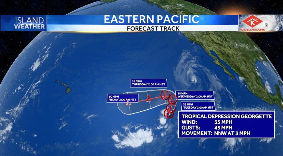 Tropical Storm Frank And Tropical Depression Georgette Continue To ...