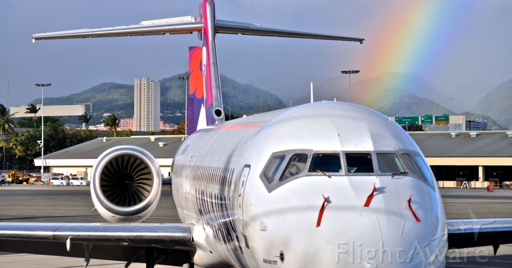Hawaiian Airlines jet damaged after striking fence at Daniel K. Inouye Airport Hawaiian Airlines jet damaged after striking fence at Daniel K. Inouye Airport