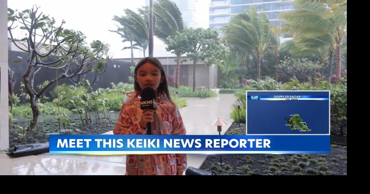 Young weather enthusiast Nini shines in Hawaii storm coverage