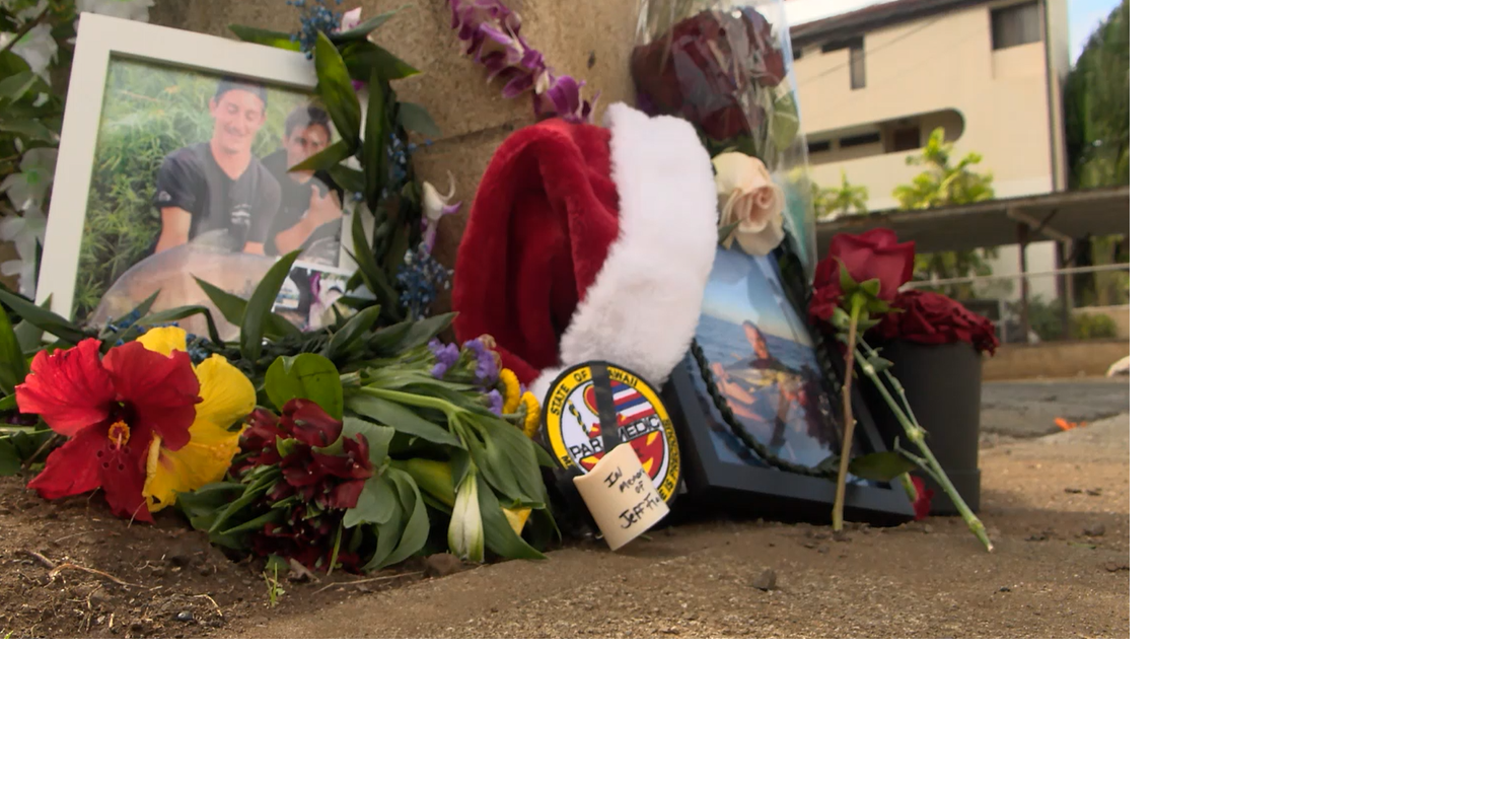 Fallen firefighter’s family visits site of McCully fire | | kitv.com