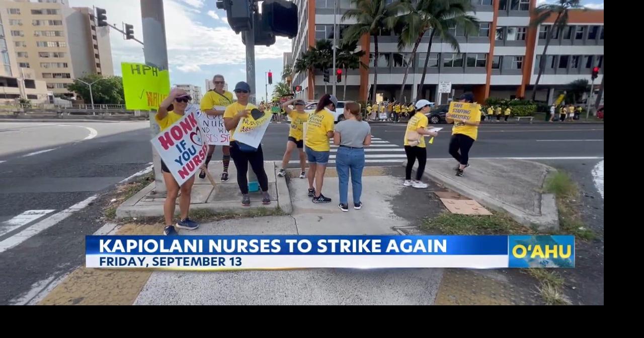 Kapiolani Nurses Plan Strike on September 13