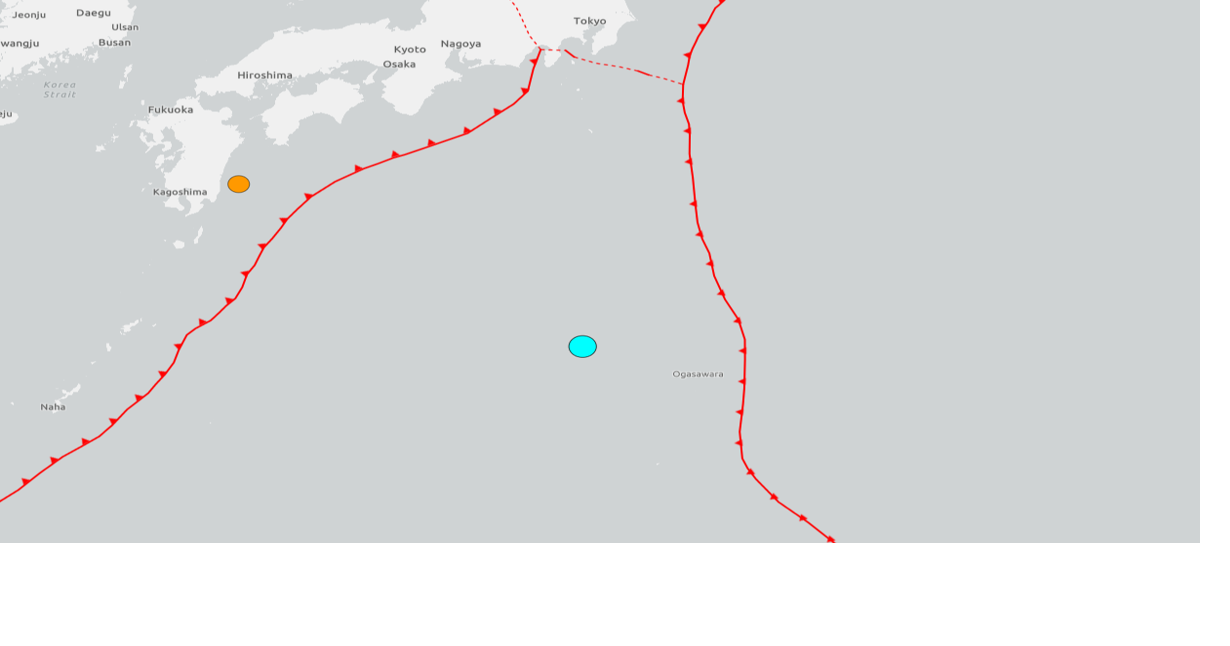 No tsunami threat to Hawaii after 7.0M earthquake near Bonin Islands, Japan