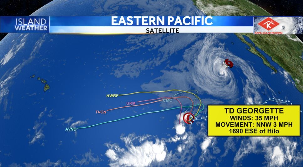 Tropical Storm Frank And Tropical Depression Georgette Continue To ...