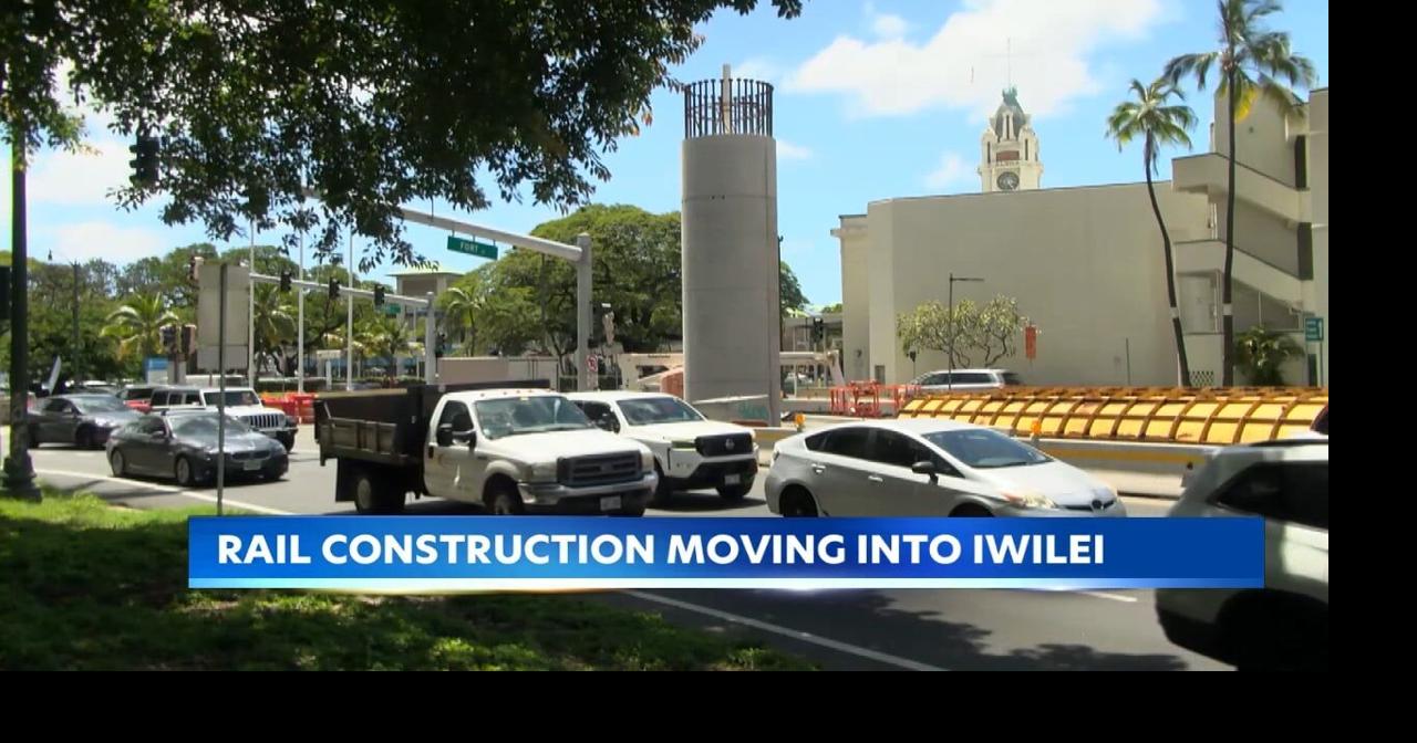 Rail construction moves toward Iwilei, raising concerns on traffic changes