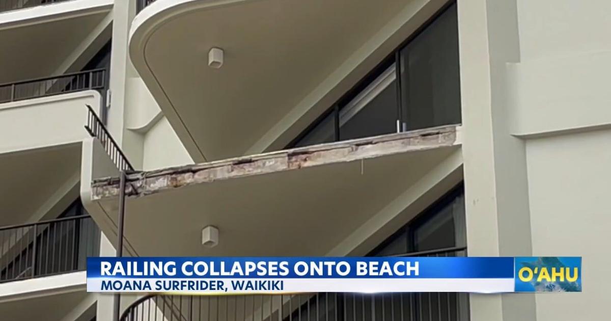 Commanders Railing Collapse Hotel balcony railing collapse investigated at Waikiki Beach | Video ...