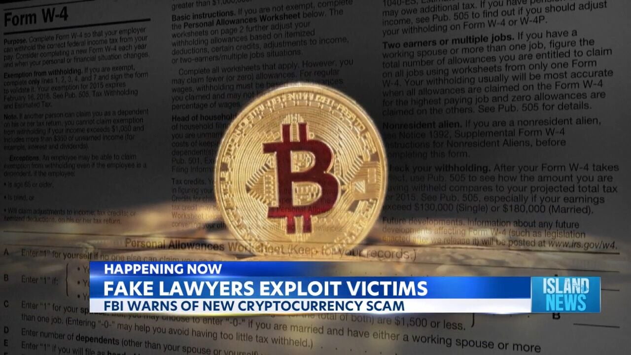 FBI warns of new cryptocurrency scam involving fake law firms