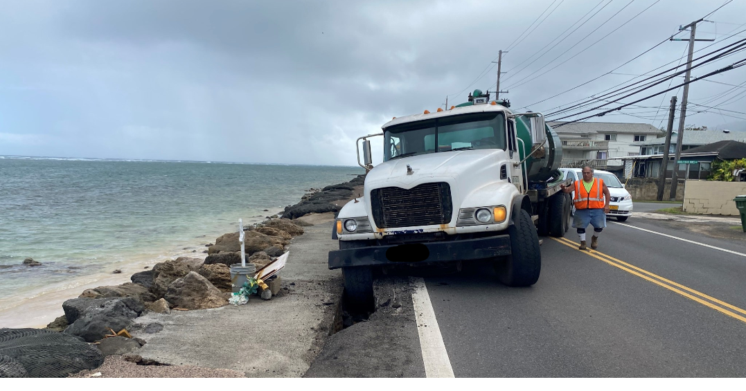 Kamehameha Highway reopens near Hauula after portion of road collapses