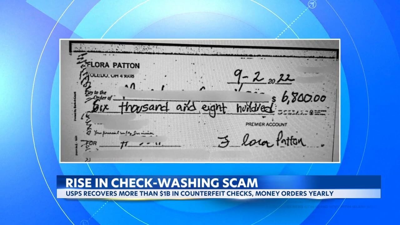 Check washing’ scams on the rise, prompting warnings from law