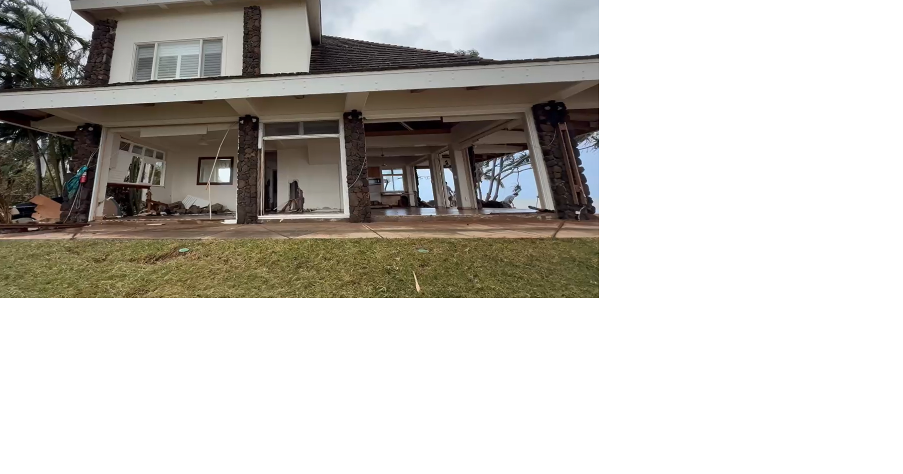 Residents rescue family as Hurricane Lowell destroys Kauai vacation rental