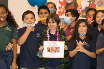 Mauna Loa 2nd grader wins a chance to have artwork displayed on Google