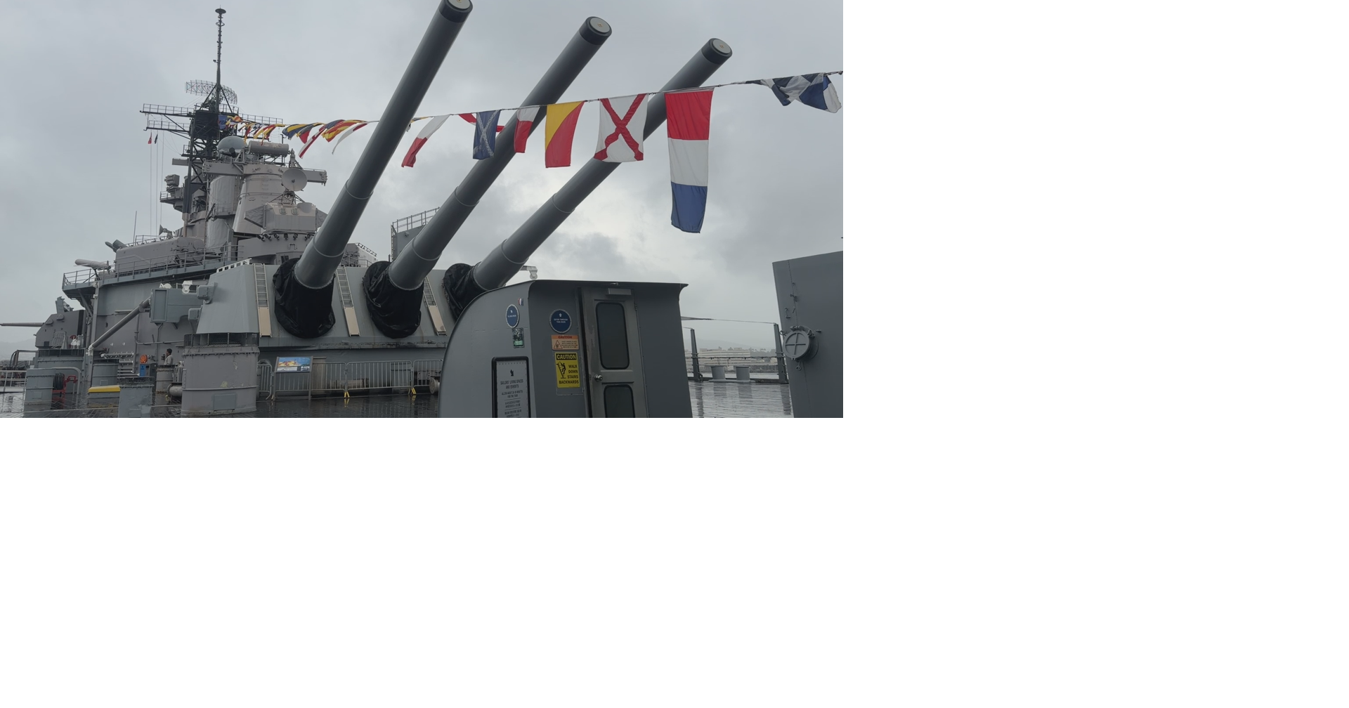 Battleship Missouri Memorial commemorates 81st anniversary of World War II's End