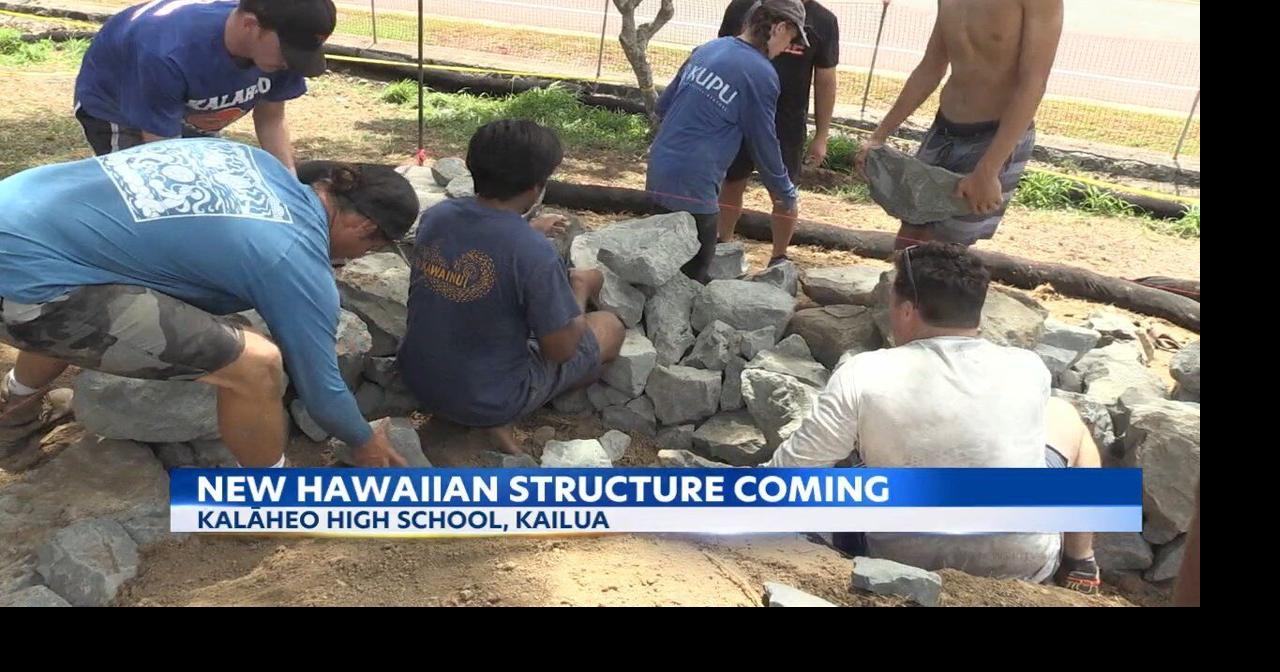 First permitted Hawaiian structure to be built at Kalaheo High School