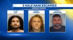Big Island police searches for 3 Hale Nani escapees; 1 escapee captured
