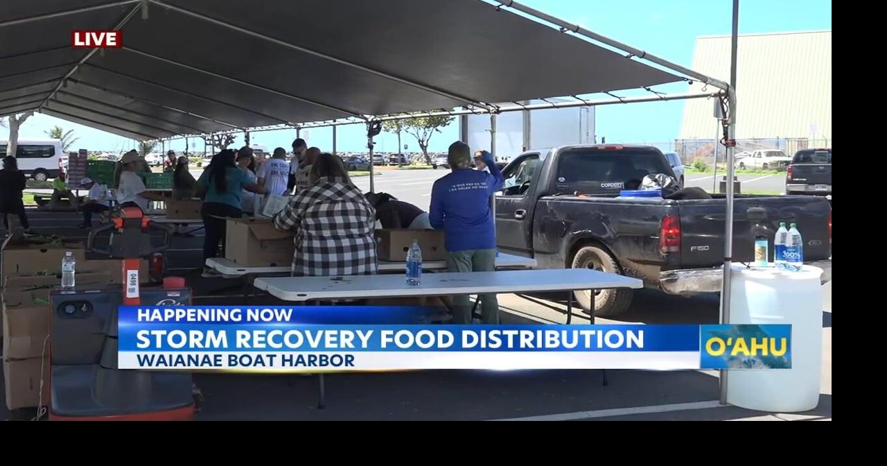 Hawaii Food Bank feeds families impacted by leeward Oahu storms