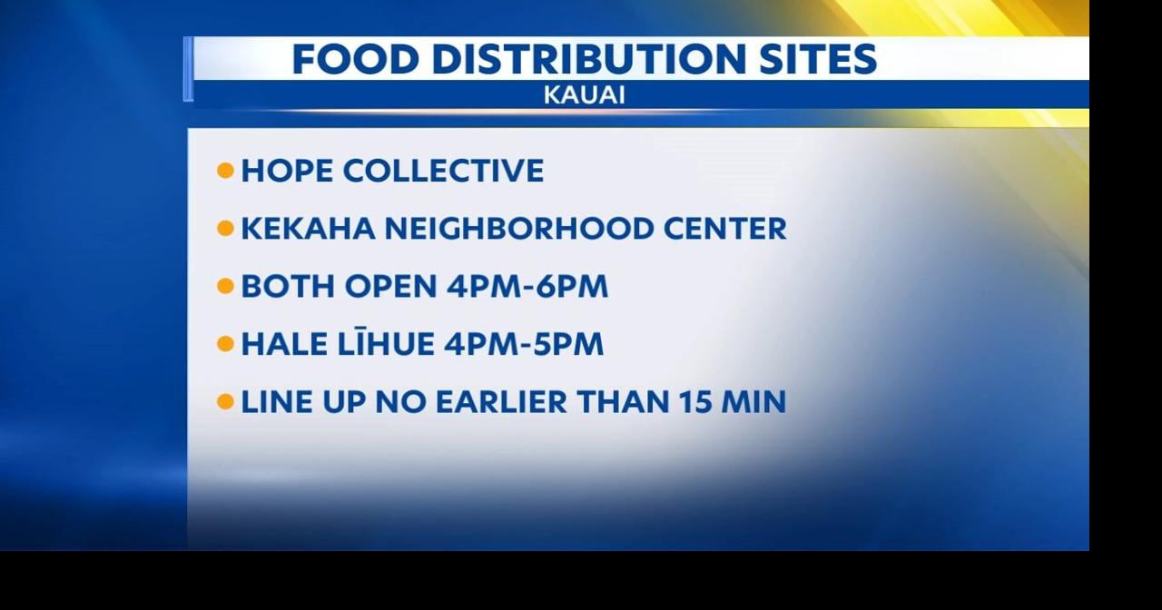 Kauai food sites, resource centers open after Hurricane Lowell | News ...
