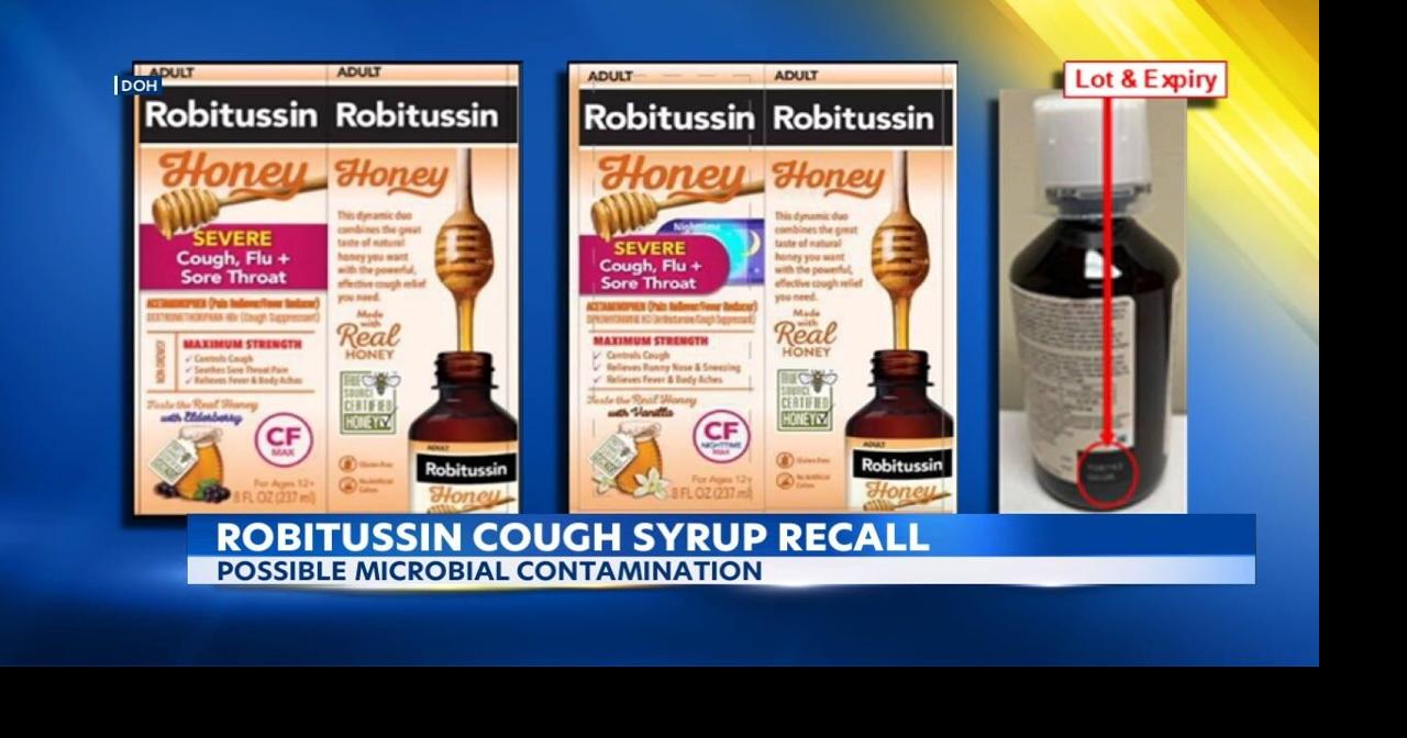 A recall is in effect for certain Robitussin Honey Cough Syrup products