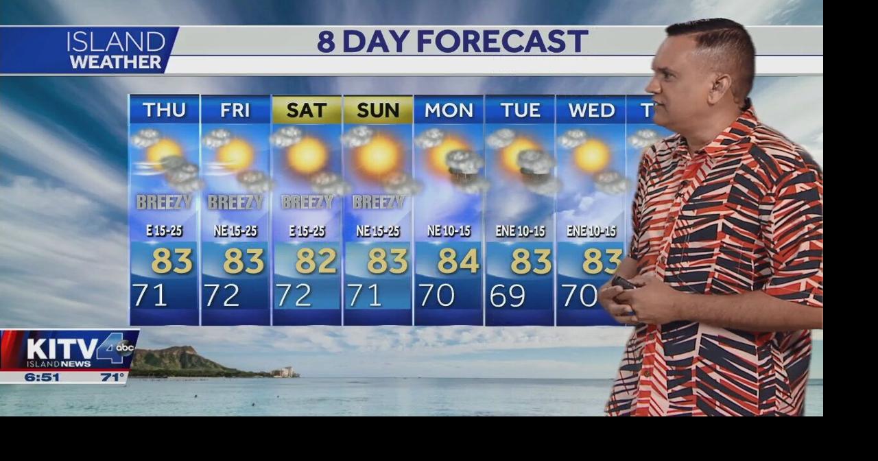 Thursday Weather: Breezy trade winds, scattered showers | Local | kitv.com