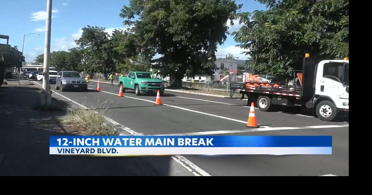 BWS works to repair water main break in Palama | Video | kitv.com