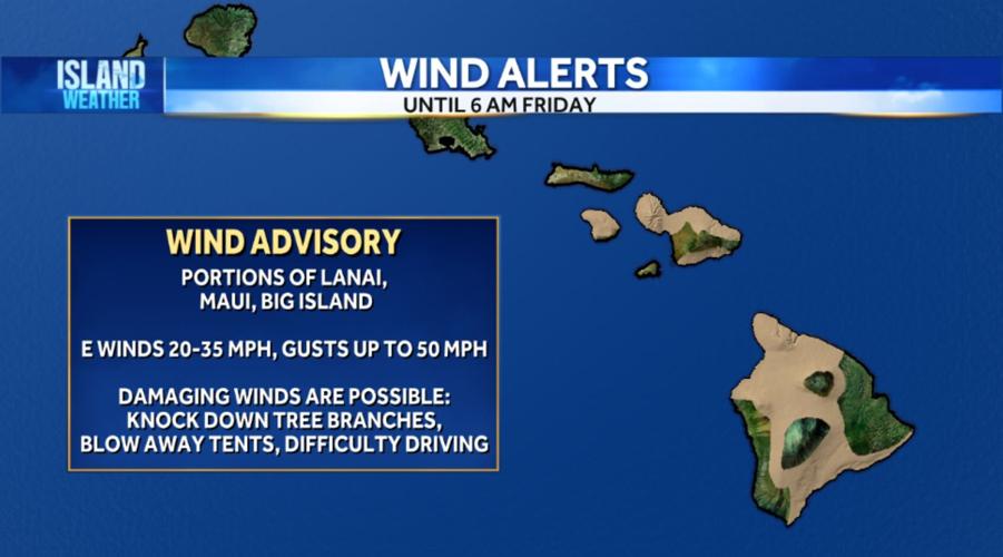 Sunday Morning Weather - Trade showers and windy conditions continue ...