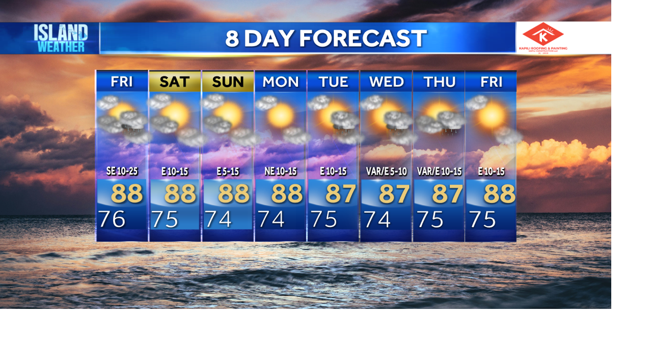 Thursday Evening Forecast - A disturbance lifts away from Hawaii on ...