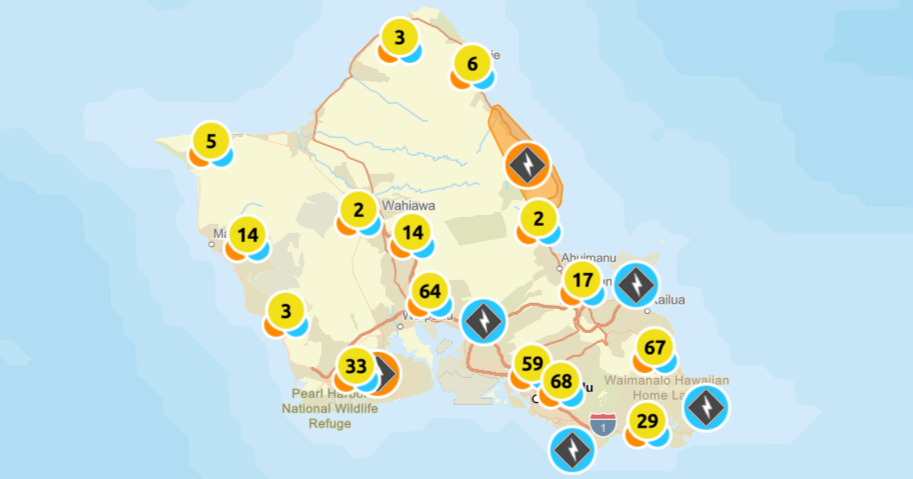 Over 55k Hawaiian Electric customers left in the dark amid Kona low storm; power continues to return to thousands