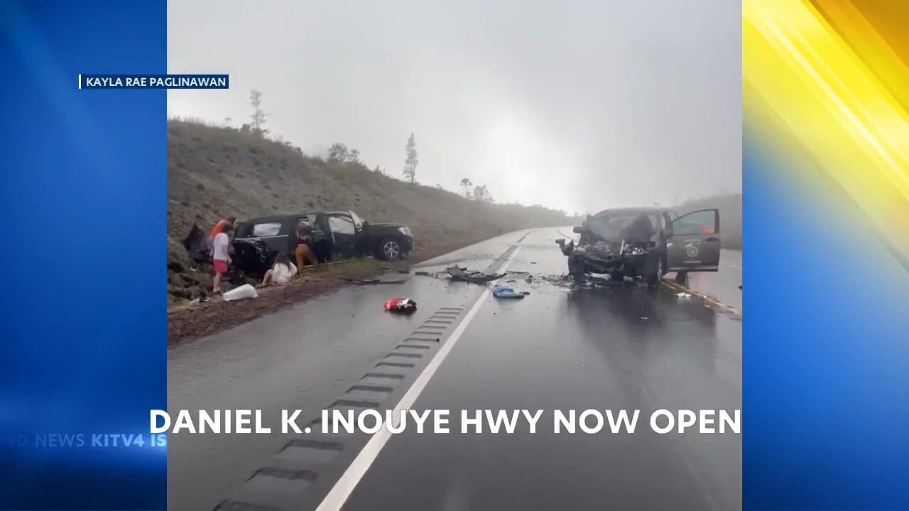 Two-car Crash Shuts Down Daniel K. Inouye Highway | Local | Kitv.com