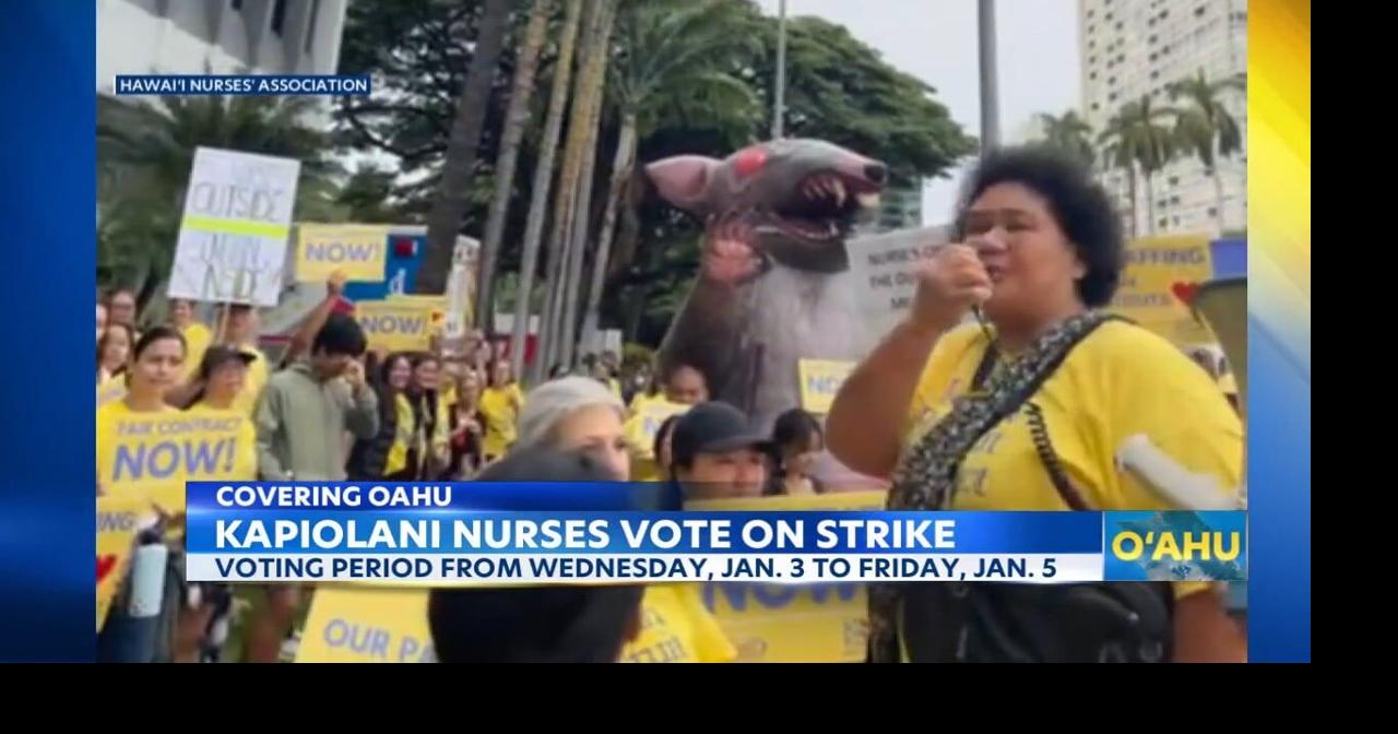 Kapiolani nurses to vote to authorize a strike Video