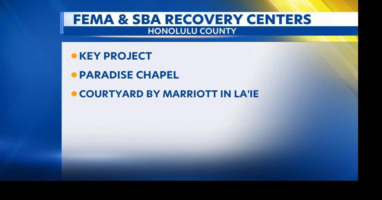 FEMA adds new recovery centers for March storm victims in Hawaii