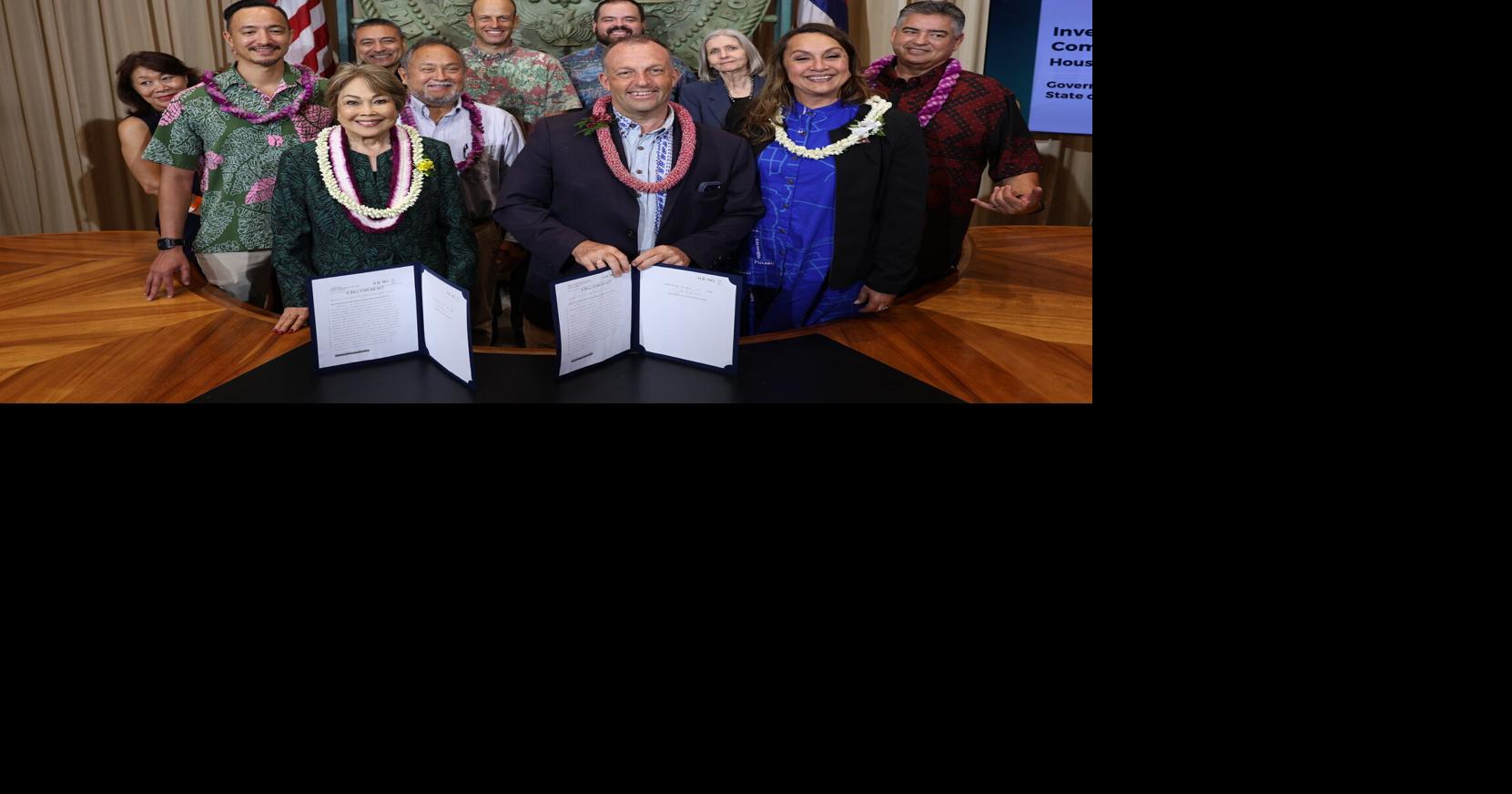 Governor Josh Green Housing Bill Signing Ceremony
